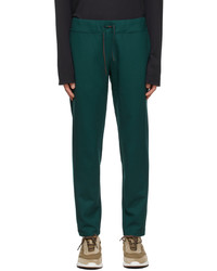 Pantalon de jogging en laine vert foncé