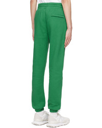 Pantalon de jogging en laine vert MAISON KITSUNÉ