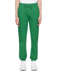Pantalon de jogging en laine vert MAISON KITSUNÉ