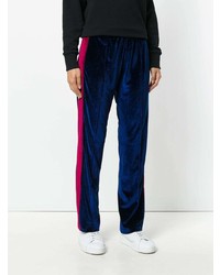 Pantalon de jogging en velours bleu marine Forte Dei Marmi Couture