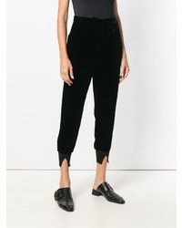 Pantalon de jogging en velours noir Twin-Set
