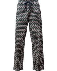 Pantalon de jogging géométrique vert foncé Gucci