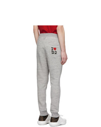 Pantalon de jogging gris DSQUARED2