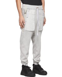 Pantalon de jogging gris Boris Bidjan Saberi