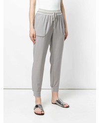 Pantalon de jogging gris Lorena Antoniazzi