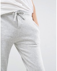 Pantalon de jogging gris Mango