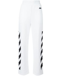Pantalon de jogging imprimé blanc