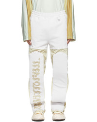 Pantalon de jogging imprimé blanc Kusikohc