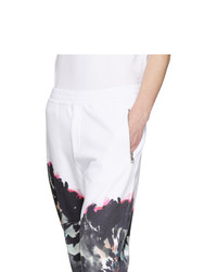 Pantalon de jogging imprimé blanc Alexander McQueen