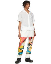 Pantalon de jogging imprimé blanc Bethany Williams