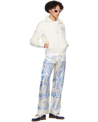 Pantalon de jogging imprimé blanc Casablanca