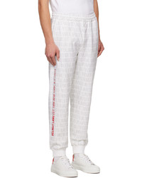 Pantalon de jogging imprimé blanc Helmut Lang