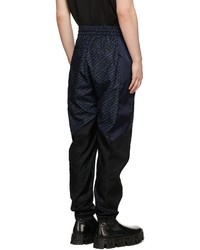 Pantalon de jogging imprimé bleu marine Versace