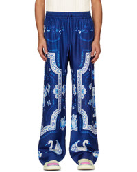 Pantalon de jogging imprimé bleu marine Casablanca