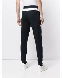 Pantalon de jogging imprimé bleu marine Ea7 Emporio Armani