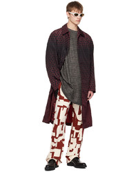 Pantalon de jogging imprimé bordeaux Dries Van Noten