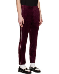 Pantalon de jogging imprimé bordeaux Sergio Tacchini