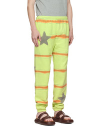 Pantalon de jogging imprimé chartreuse Collina Strada