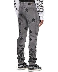 Pantalon de jogging imprimé gris foncé Amiri