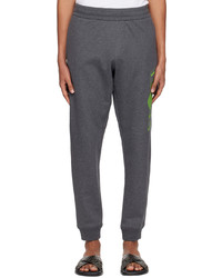 Pantalon de jogging imprimé gris foncé Versace