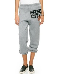 Pantalon de jogging imprimé gris Freecity