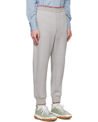 Pantalon de jogging imprimé gris Thom Browne