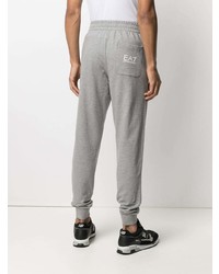 Pantalon de jogging imprimé gris Ea7 Emporio Armani