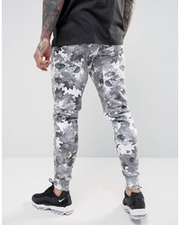 Pantalon de jogging imprimé gris Hype