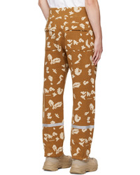 Pantalon de jogging imprimé marron clair Undercover