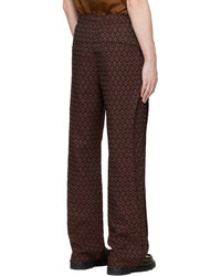 Pantalon de jogging imprimé marron foncé Andersson Bell