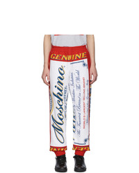 Pantalon de jogging imprimé multicolore Moschino
