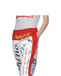 Pantalon de jogging imprimé multicolore Moschino