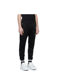 Pantalon de jogging imprimé noir et blanc Alexander McQueen