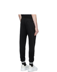 Pantalon de jogging imprimé noir et blanc Alexander McQueen