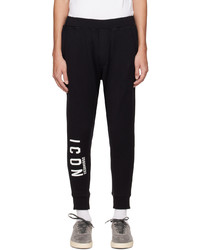 Pantalon de jogging imprimé noir et blanc DSQUARED2