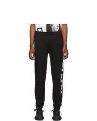 Pantalon de jogging imprimé noir et blanc Moncler