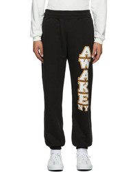 Pantalon de jogging imprimé noir Awake NY