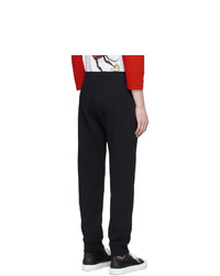 Pantalon de jogging imprimé noir Moschino