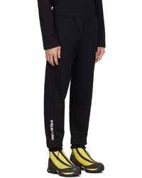 Pantalon de jogging imprimé noir Helmut Lang