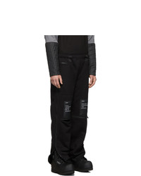 Pantalon de jogging imprimé noir TAKAHIROMIYASHITA TheSoloist.