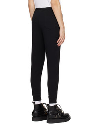 Pantalon de jogging imprimé noir Anna Sui