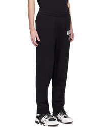 Pantalon de jogging imprimé noir Moschino