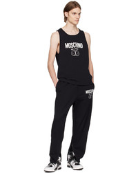 Pantalon de jogging imprimé noir Moschino