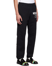 Pantalon de jogging imprimé noir Moschino