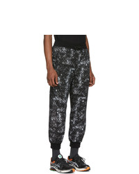 Pantalon de jogging imprimé noir Clot