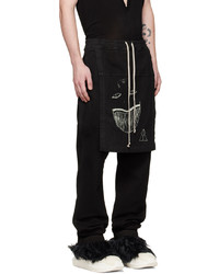 Pantalon de jogging imprimé noir Rick Owens DRKSHDW