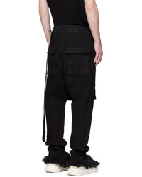 Pantalon de jogging imprimé noir Rick Owens DRKSHDW