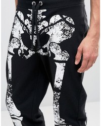 Pantalon de jogging imprimé noir Asos