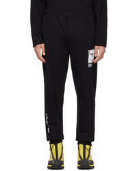 Pantalon de jogging imprimé noir Helmut Lang