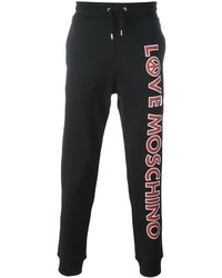 Pantalon de jogging imprimé noir Love Moschino